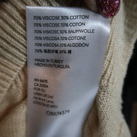 Free People Oatmeal/Beige Knit Tank S - Picture 6 of 6